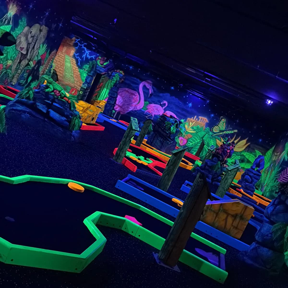 Glow in de dark golf